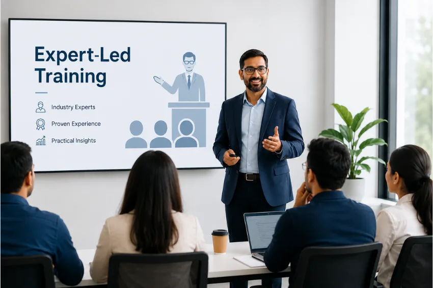 Industry expert delivering an instructor-led SAP training session at Dimension Technologies